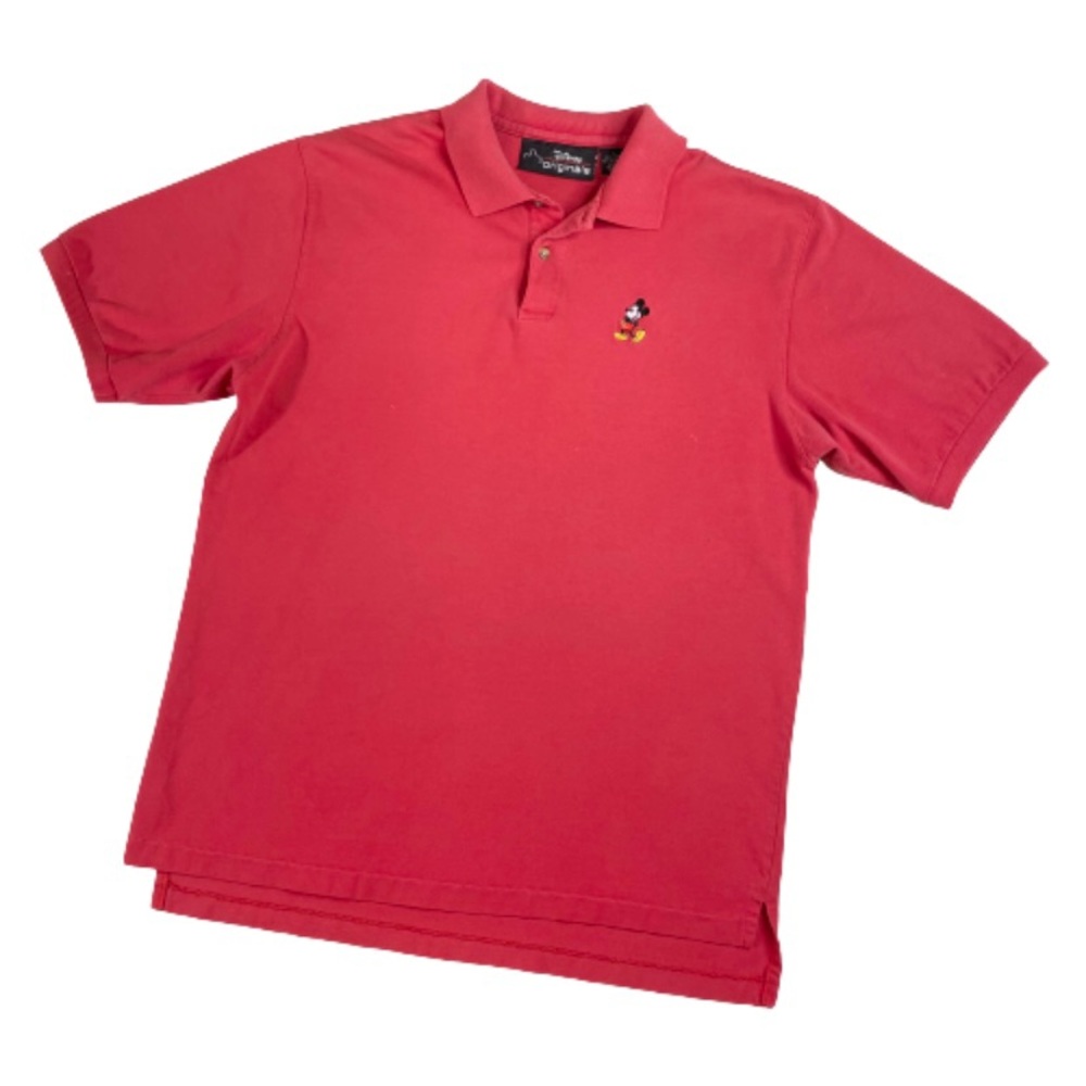 Disney Mickey Embroidered Polo Golf Shirt Large